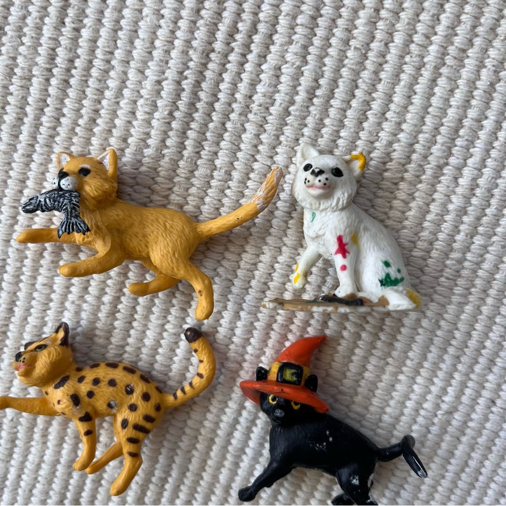 Vintage 1998 Topps Precious Kitties Figure Set Collect Ems 90s Mini Rare Cat Vtg - Picture 3 of 9